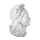 Young woman's head in plaster