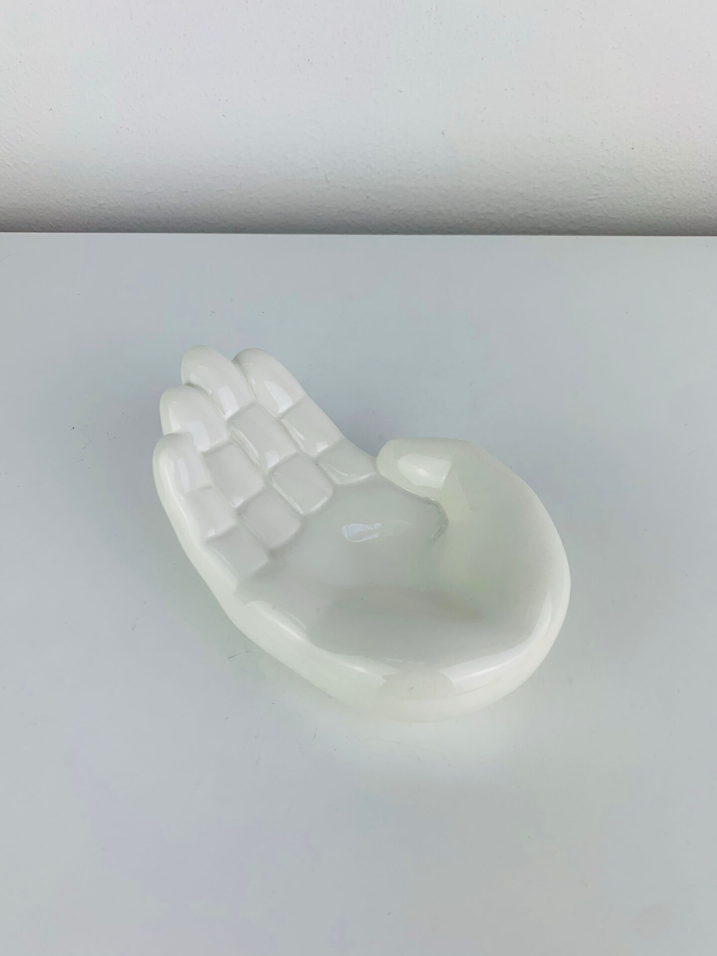 Vintage white ceramic catchall tray
