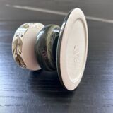 Scandinavian candle holder with plant decoration