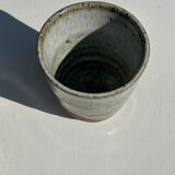 Set of 2 cups in Indonesian ceramic (brown & speckled glazed matte)