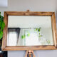 Large 19th century wall mirror in solid wood (available)