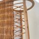 Old rattan magazine rack from the 70s