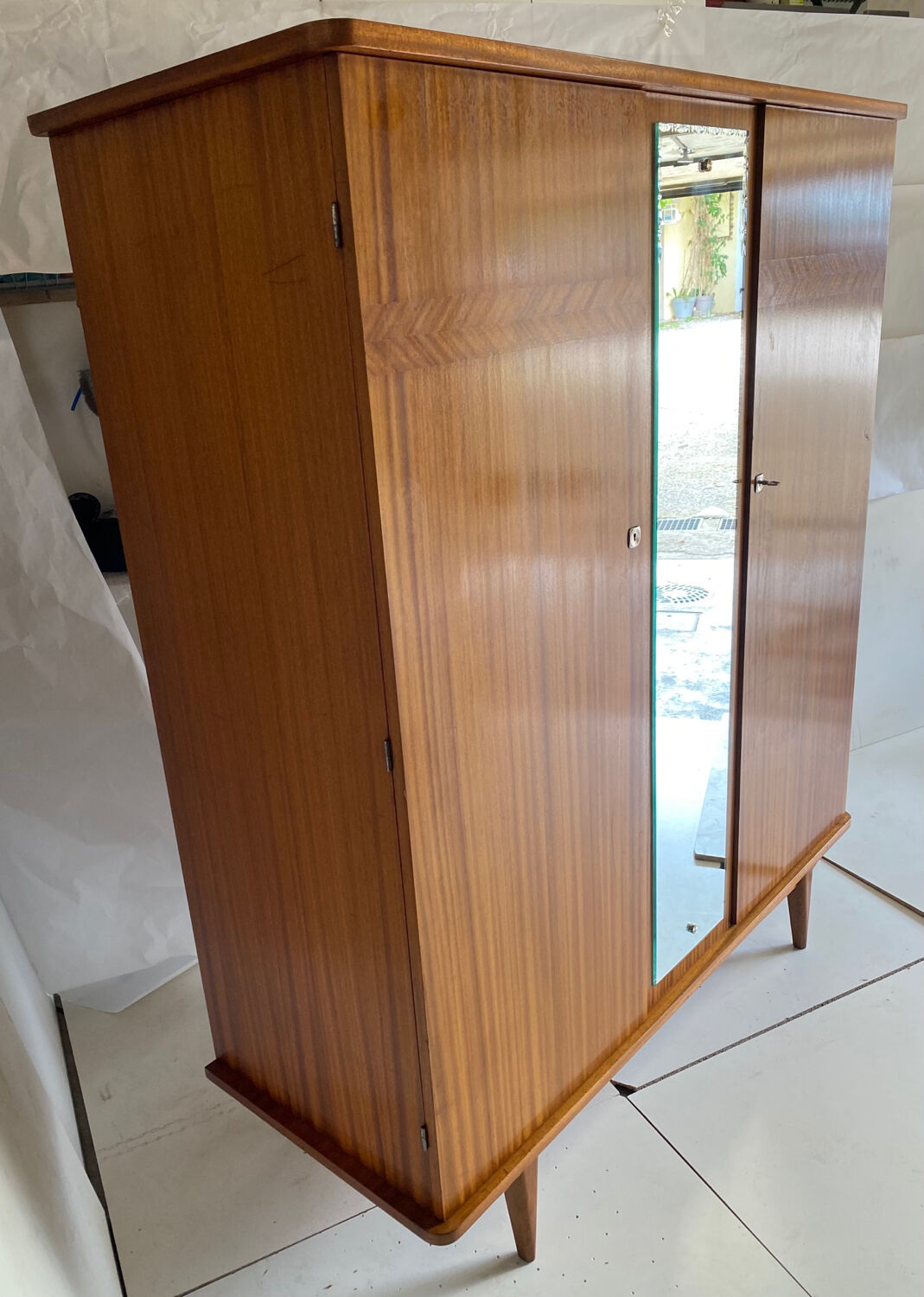 Vintage wardrobe feet compass