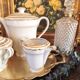Cafetière/théière, pot à lait et sucrier