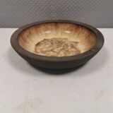 Delicious partially glazed ceramic dish 1970-80s