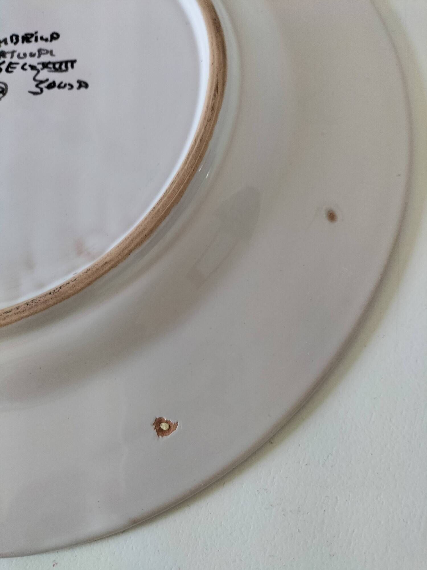 Plate São Pedro Conimbriga Portugal signed Sousa