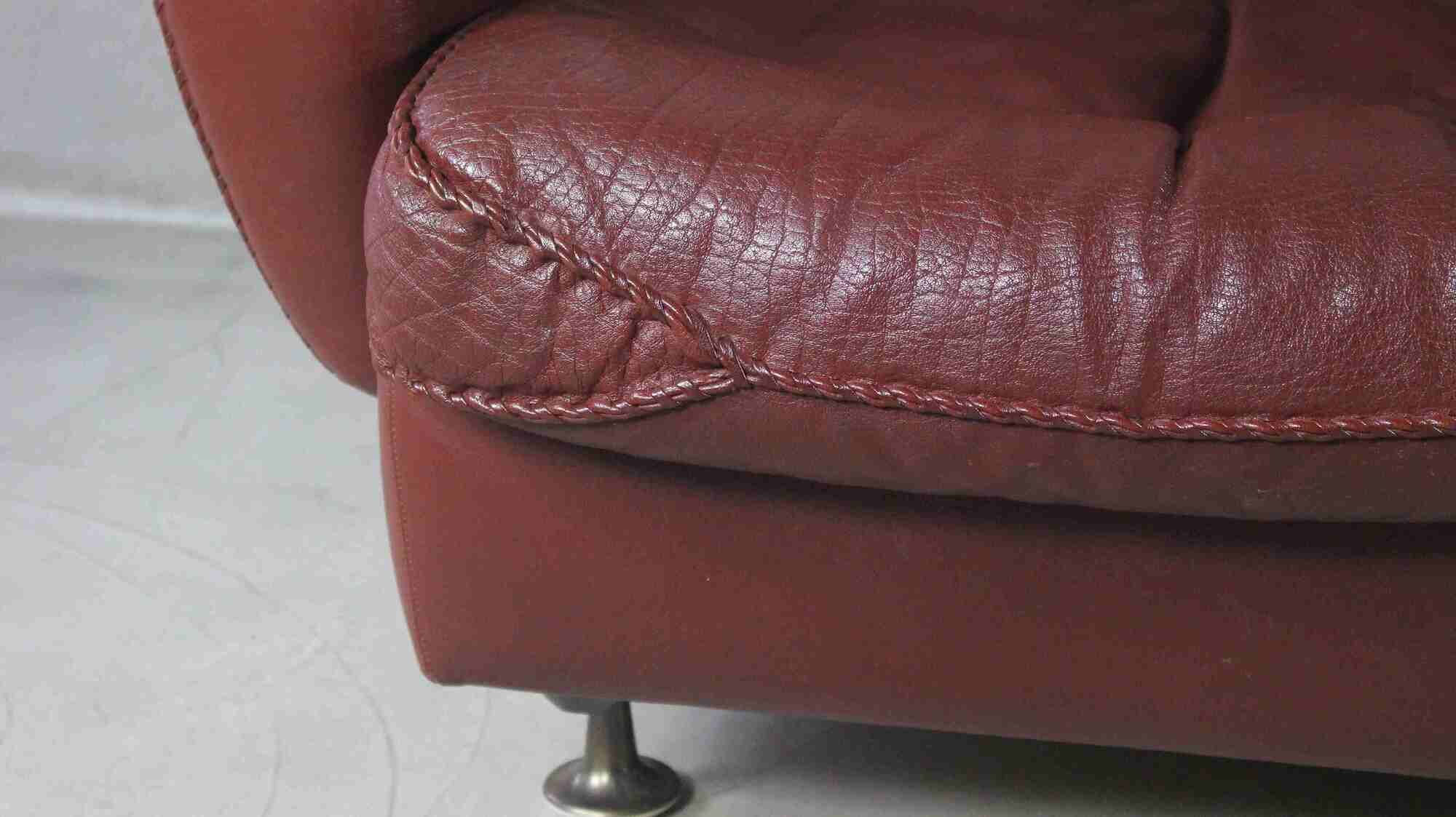 1970s Danish Brown Leather Chairs By Madsen & Schubell