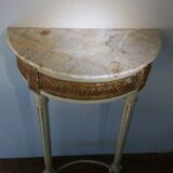 Golden and gray console