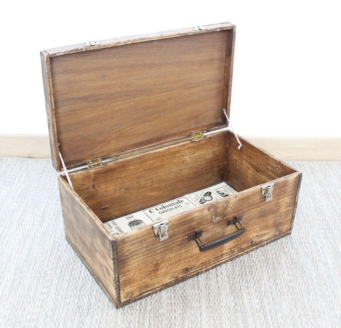 Old wooden case