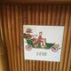 Ensemble bar en rotin bambou et ses 2 tabourets