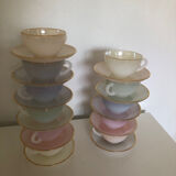 Arcopal 11 cup and saucer service