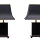Stunning Maison Le Dauphin Pagode Design Table Lamps France 1970's