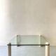thick glass coffee table, Roche Bobois design 1970