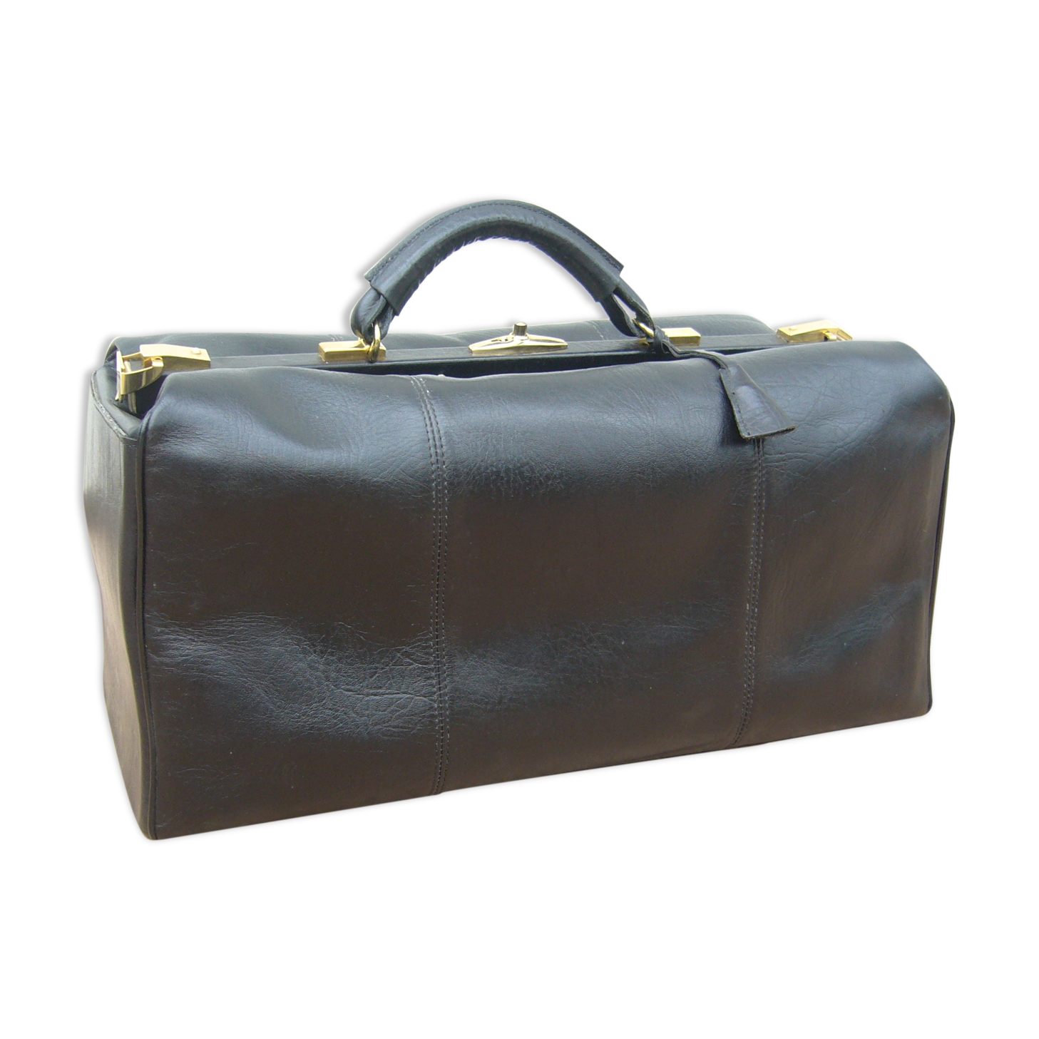 Vintage leather suitcase
