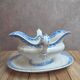 Antique sauce boat Jules Vieillard & Cie Bordeaux – Garland model - Fine earthenware 19th century