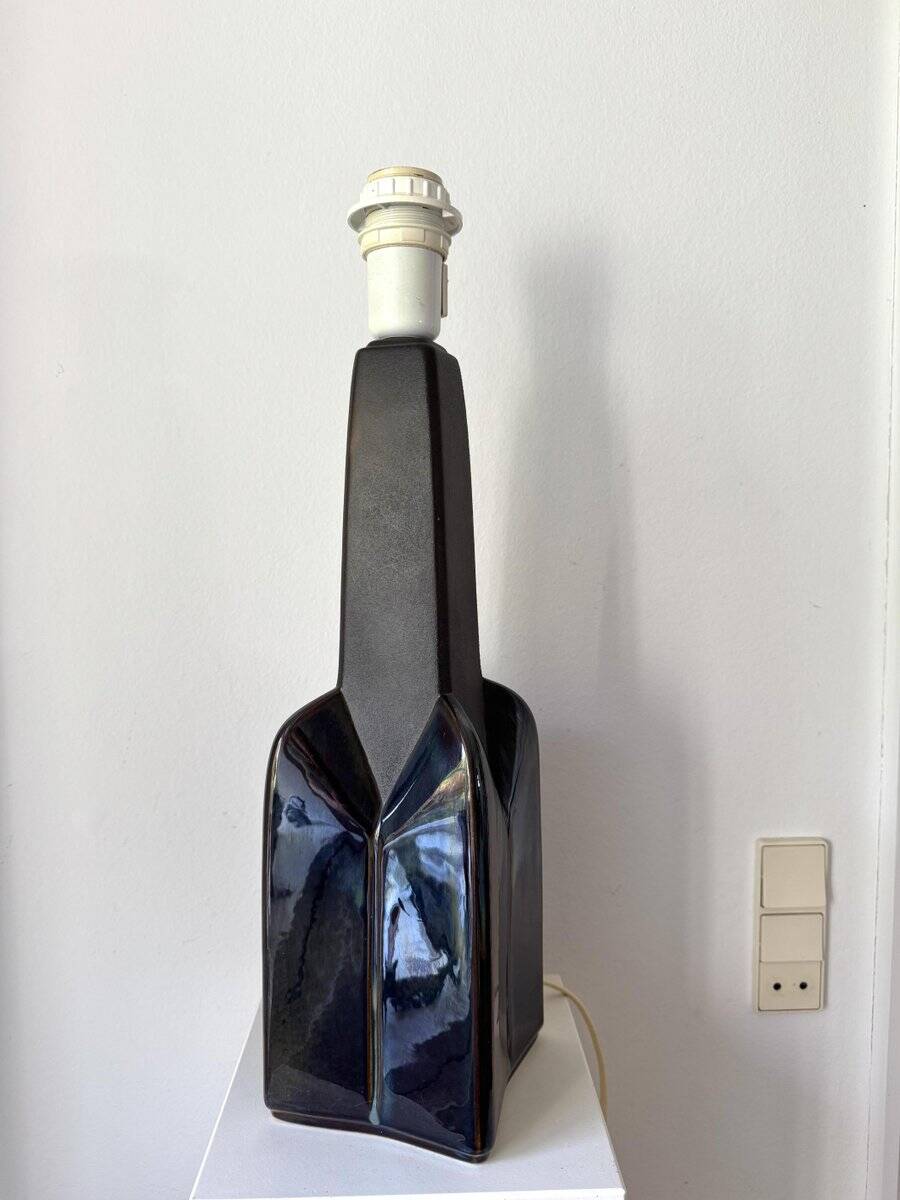 Stoneware ceramic table lamps by Einar Johansen for Søholm Stentøj, 1970s, set of 2