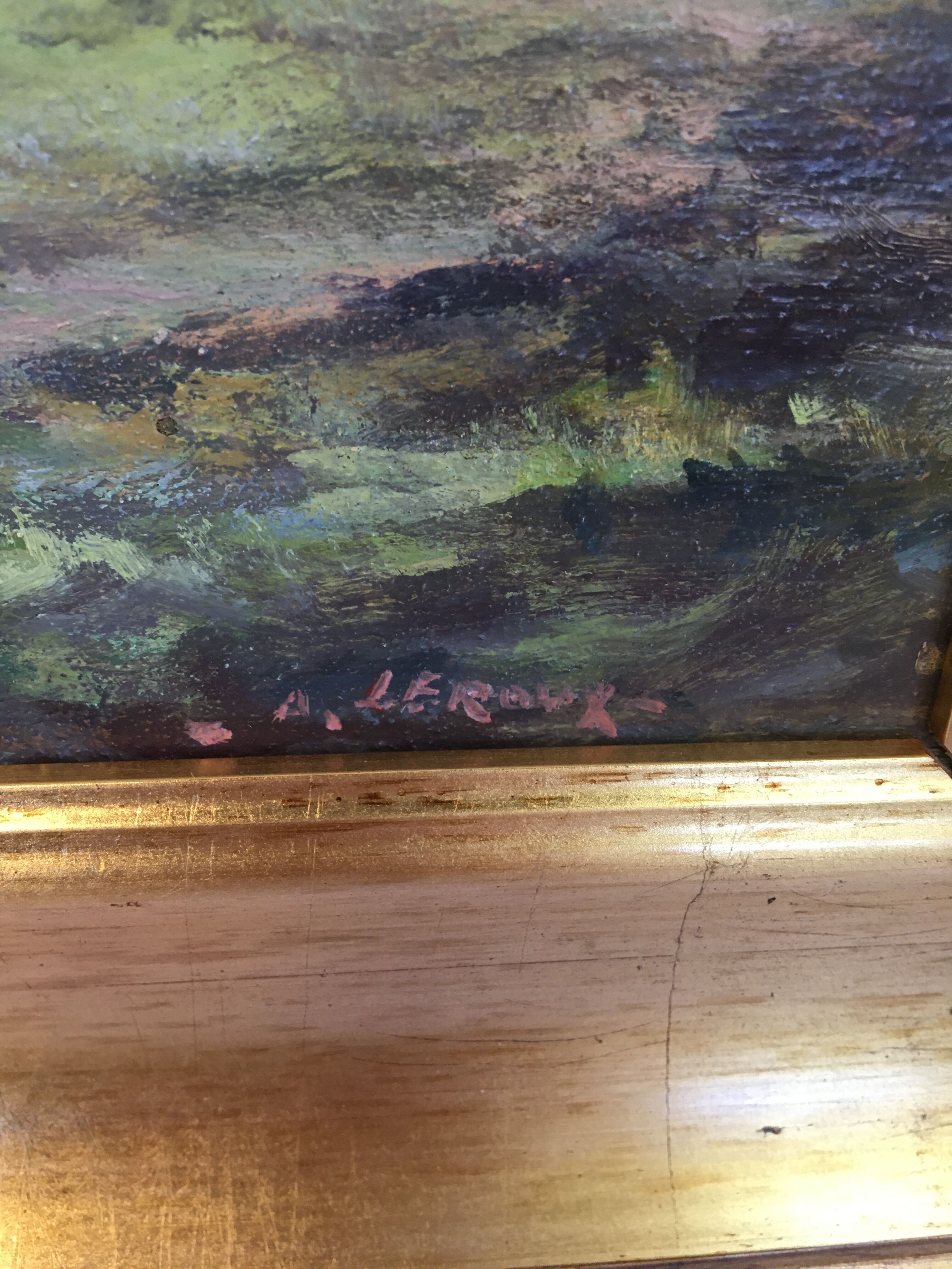 Landscape painting of Brittany by A.Leroux