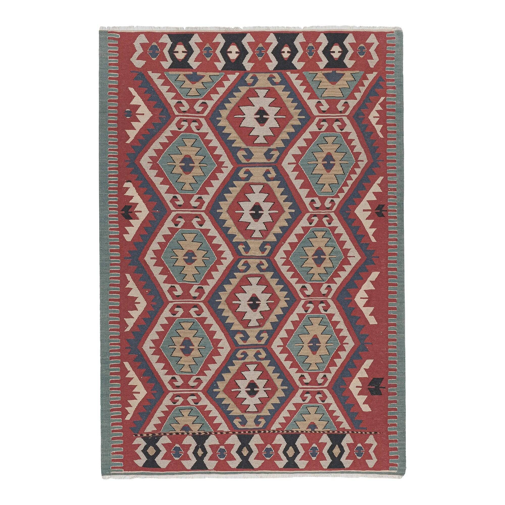 Vintage Turkish kilim, handwoven, 116x171 cm.