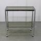 Mid-century smoked glass serving cart, Italy, 1970s