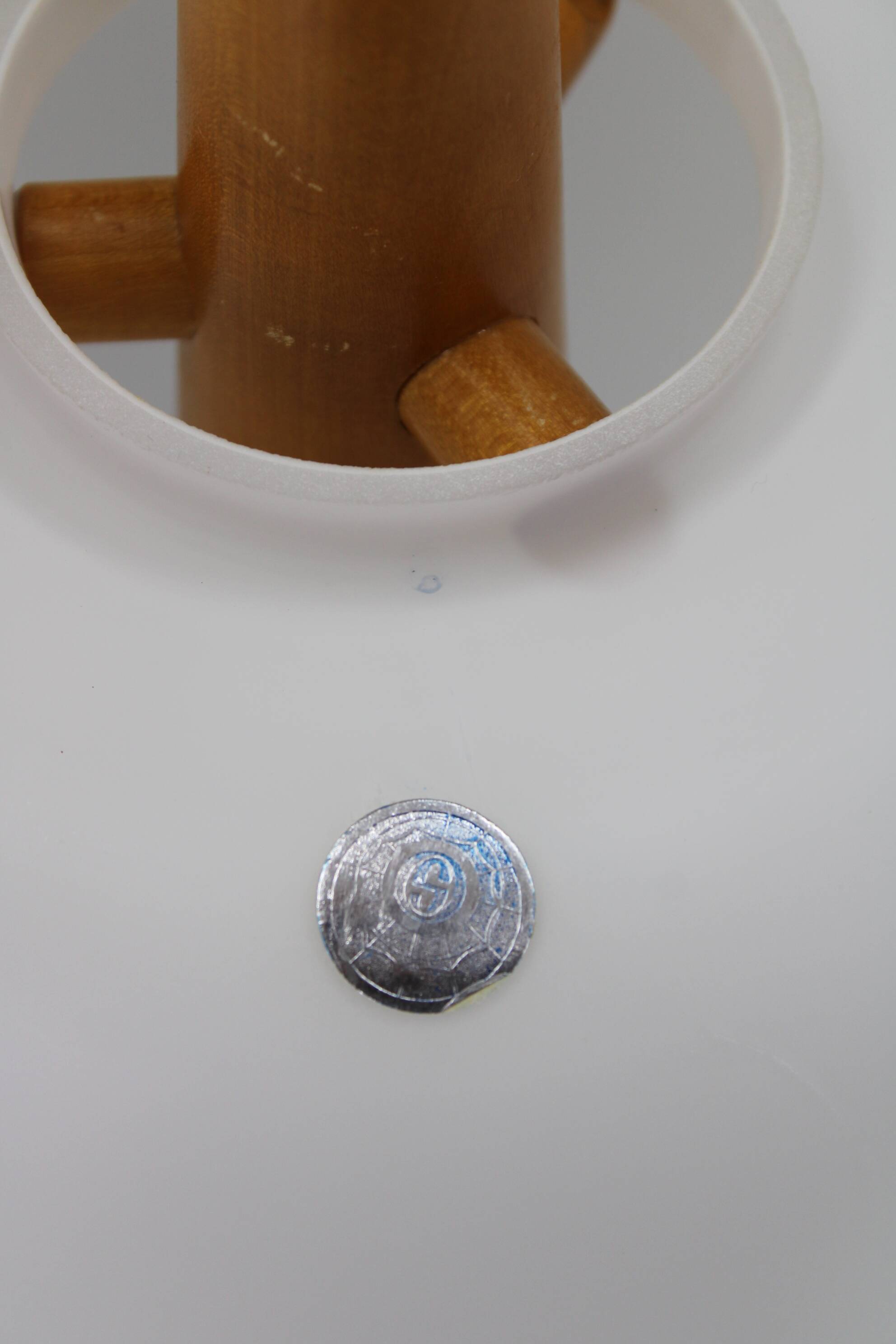 1960s pendant glass lamp by uluv, czechoslovakia