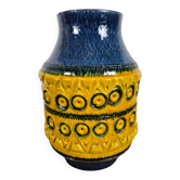 Glazed terracotta vase with scraffito decoration by Aldo Londi for Bitossi, Italy, 1960.