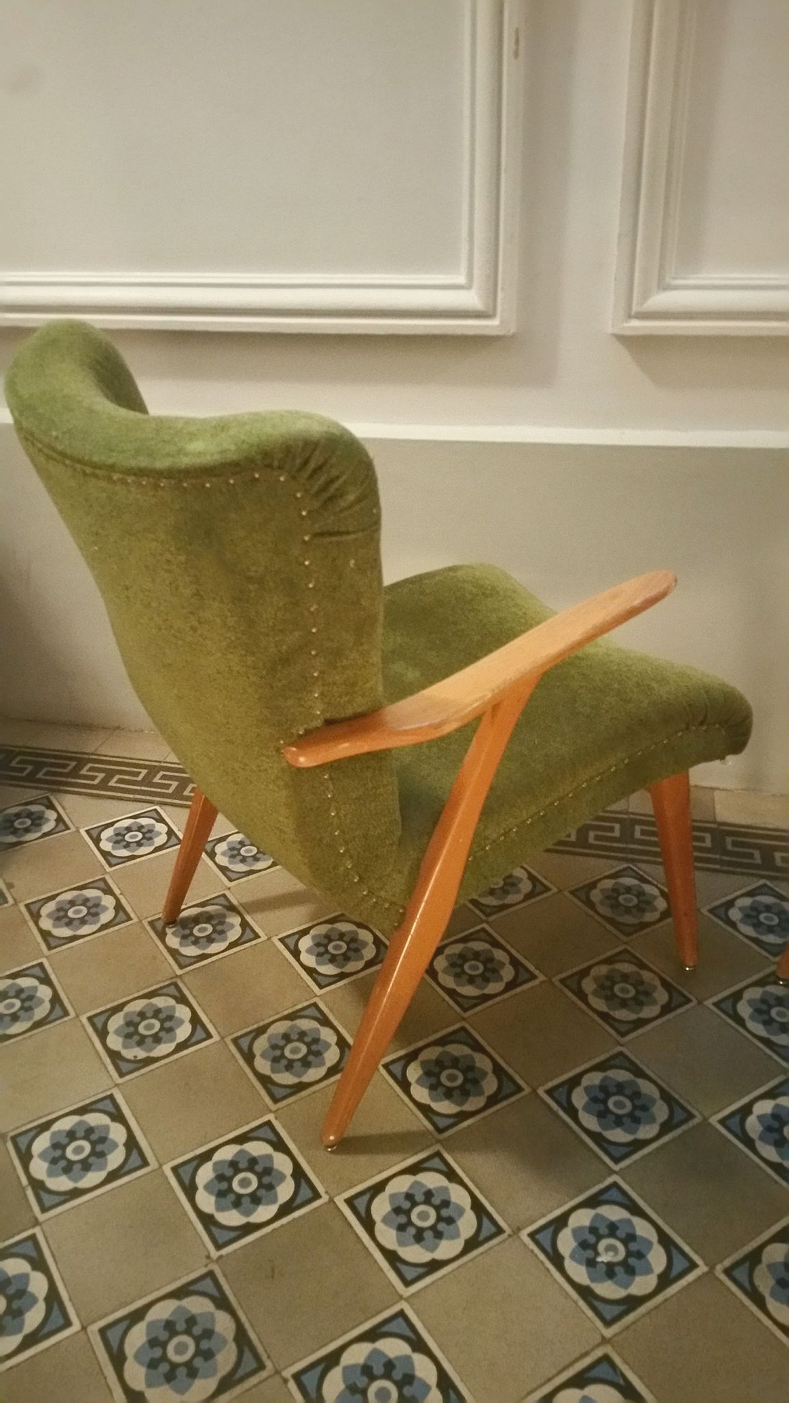 Scandinavian Wing Chair 50s 60s
