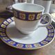Vintage coffee service in porcelain Schumann Arzberg Bavaria - Blue and Gold