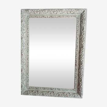 Old patinated mirror 86 X 62 cm