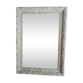 Old patinated mirror 86 X 62 cm