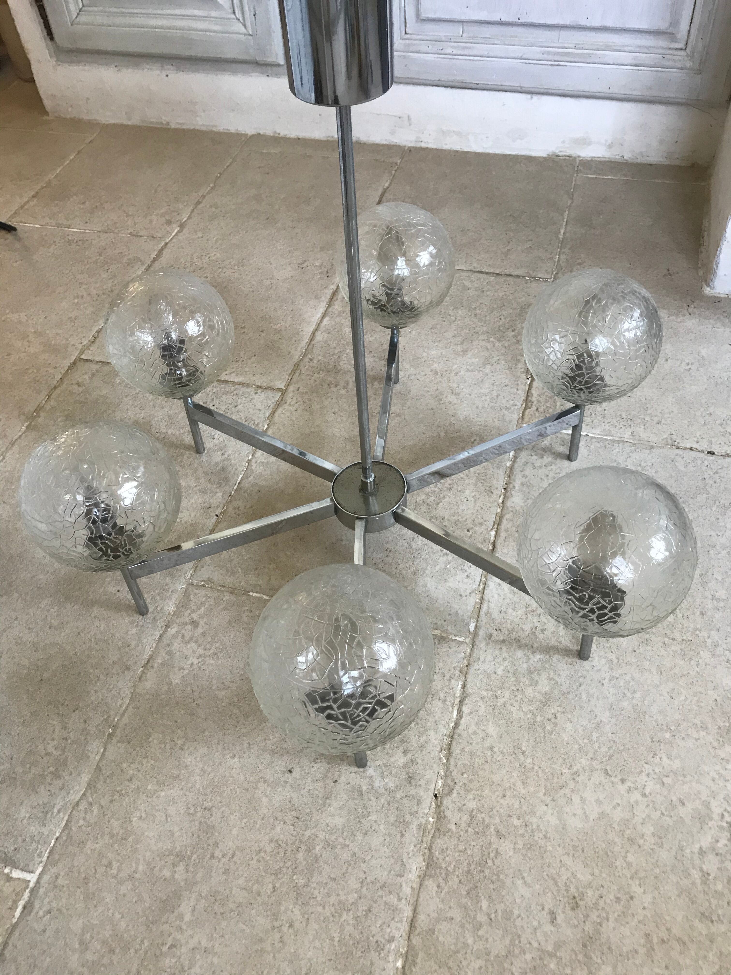 Sputnik Lustre 6 vintage lights
