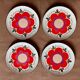 4 plates Gien "harmony" 1970