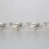 Set of 4 cups, vintage, French