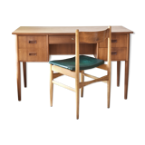Scandinavian vintage office and chair - 60s