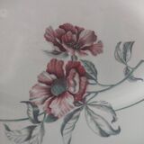 Oval earthenware dish Saint Amand Simone decor from the 50s