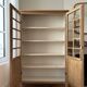 Armoire vitrée en chêne brut
