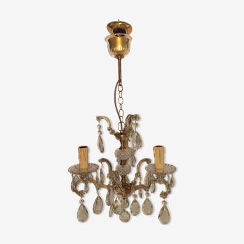 Old baroque chandelier with tassels