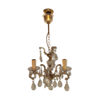 Old baroque chandelier with tassels