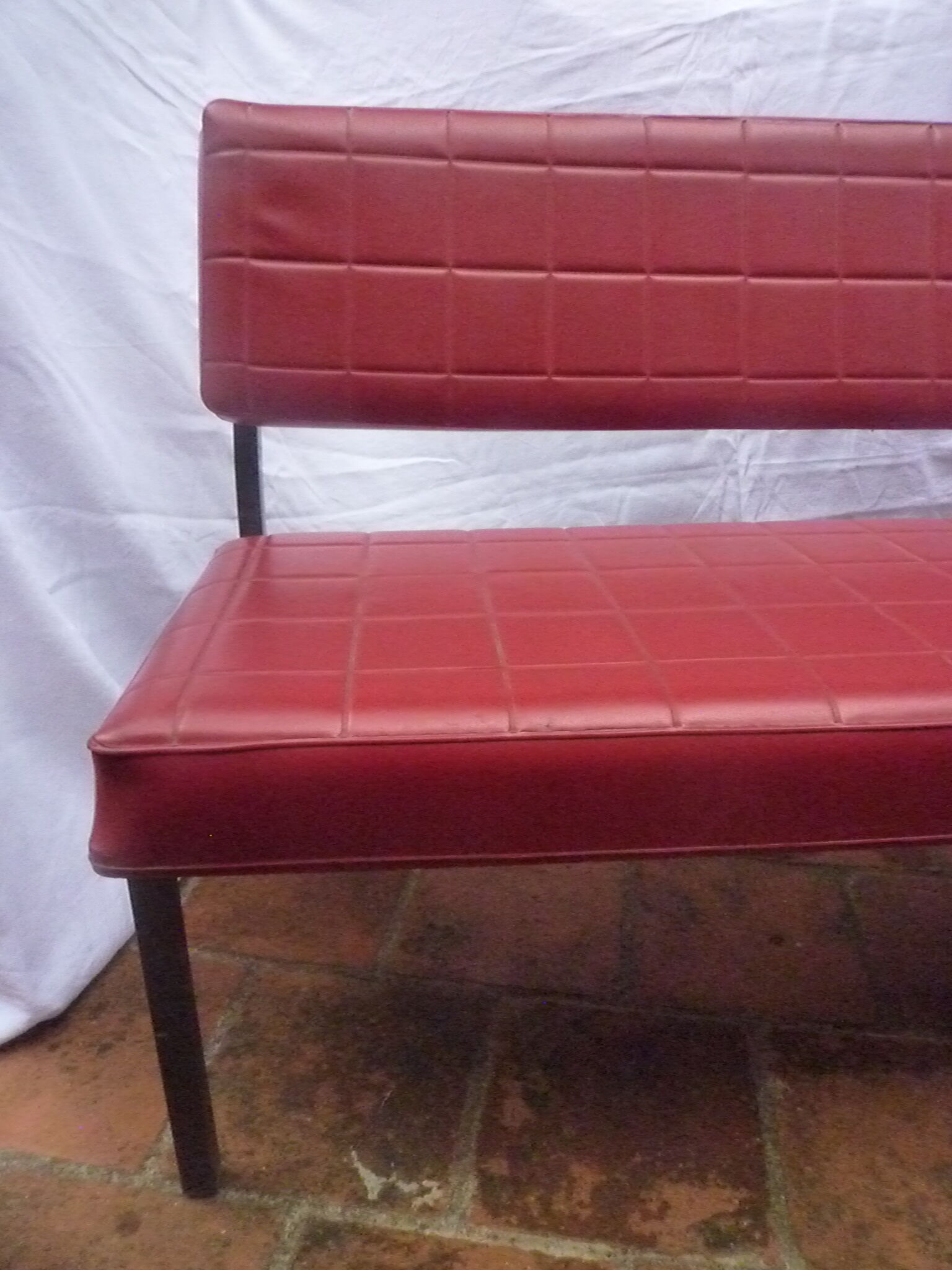 Banquette vintage vinyl années 1960