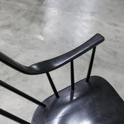 Grandessa rocking chair in black beech by Lena Larsson 1960 for Nesto