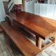 Solid oak farm table