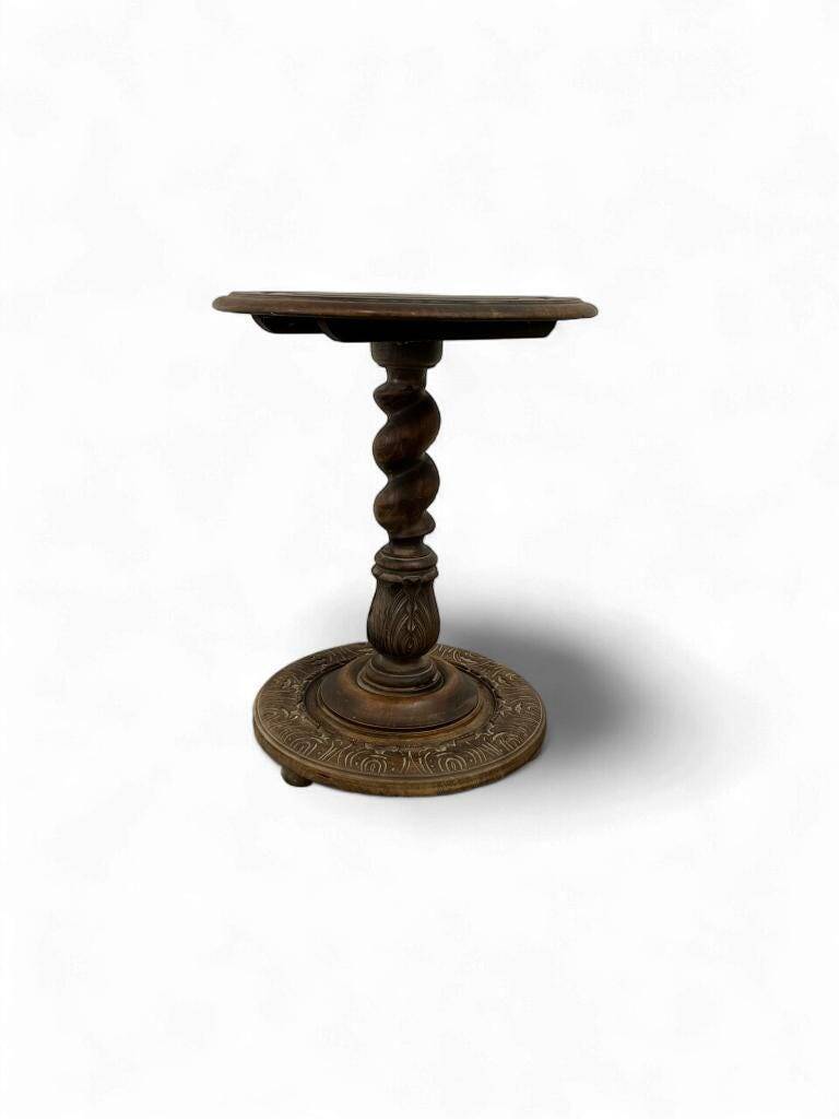Vintage wooden side table / plant table / table base