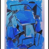 Abstraction lapis lazuli