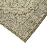 Handmade Distressed Oriental Beige Carpet 170 cm x 276 cm - 38988