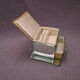 Vintage bevelled antique glass-mirror jewelry box