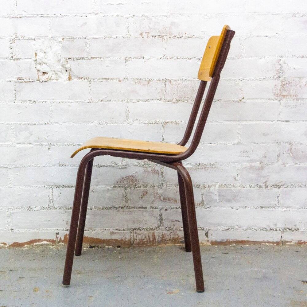 Vintage French School Chair, 1970s