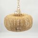Pendant light / lamp in rattan / wicker / natural fibers, vintage