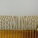 Vintage record holder in gold metal - for 50 vinyls
