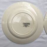 2 Flat plates Digoin Sarreguemines model Ciboulette