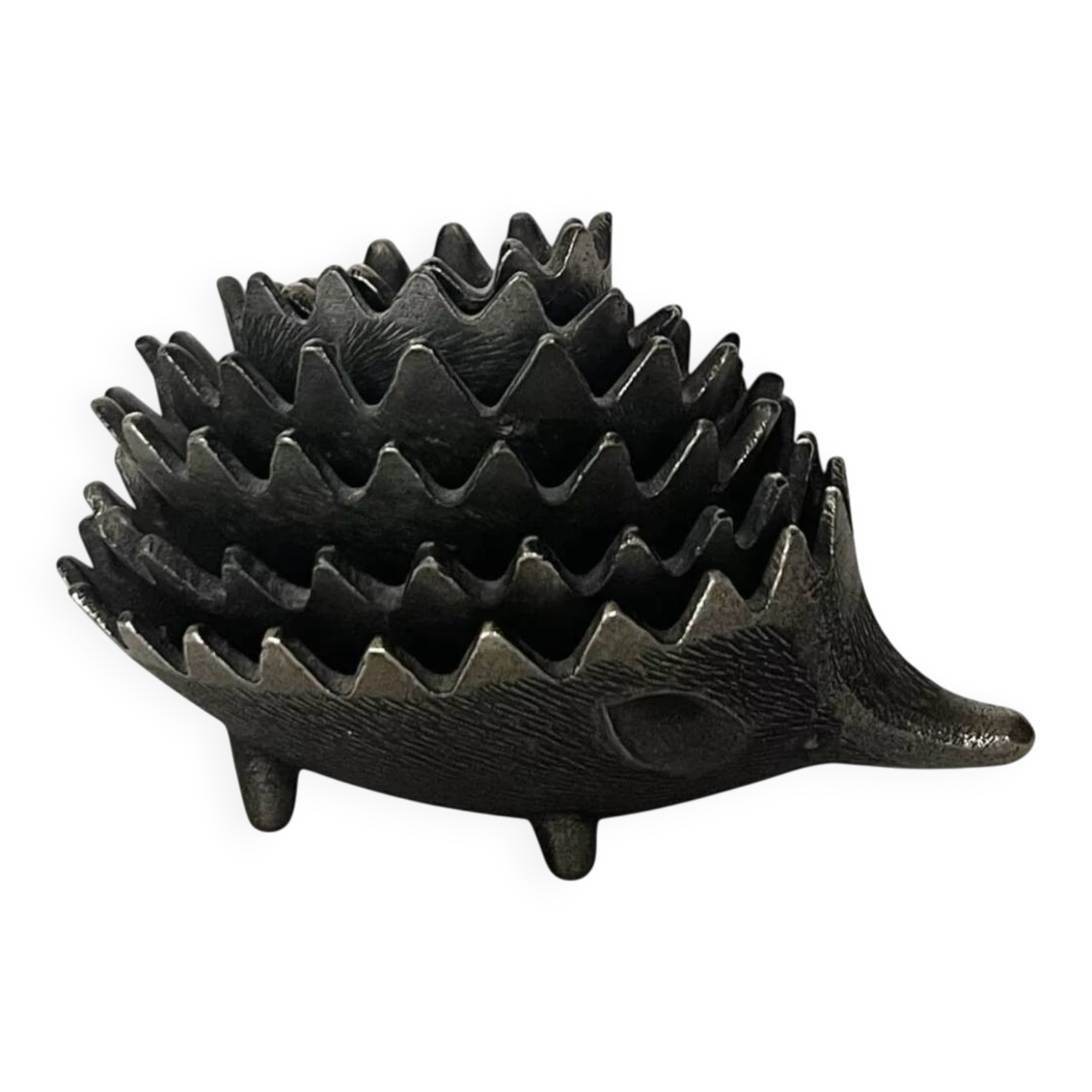 Famille de 6 Hérissons en métal par Walter Bosse, 1950