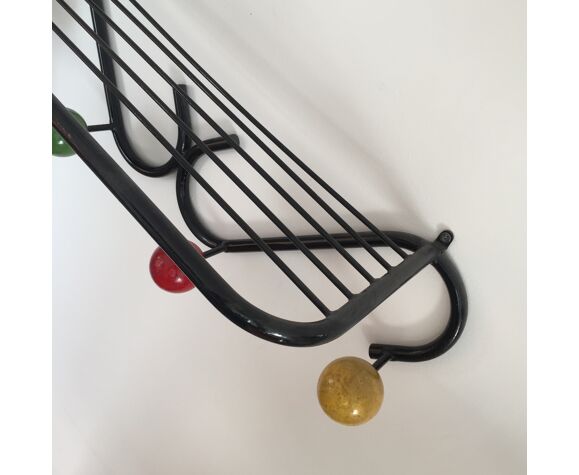 Vintage coat rack murals colorful balls